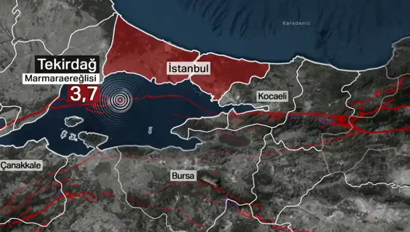 Marmara Denizi’nde 3,7 Büyüklüğünde Deprem: Son Gelişmeler