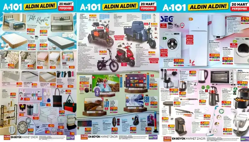 A101 Aktüel Kataloğu 20 Mart: Teknoloji ve Konforun Buluştuğu Ürünler
