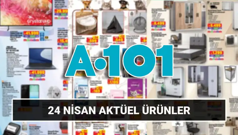 A101 Marketlerde İndirimli Ürünler: 24 Nisan Aktüel Kataloğu