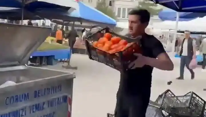 Domatesleri Çöpe Döken Pazarcıya Verilen Rekor Ceza Gündem Oldu