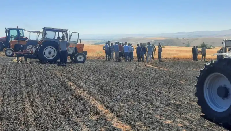 Yozgat’ta 100 Dönüm Tarım Alanı Küllere Karıştı, Çiftçiler Şokta